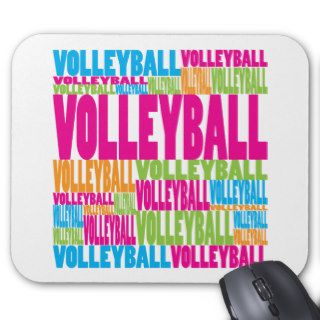 Colorful Volleyball Mouse Pads
