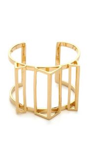 Paige Novick Claire Collection 3D Geometric Open Cuff Bracelet