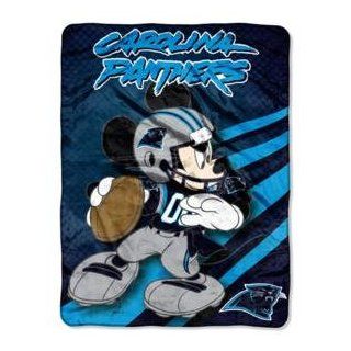 Carolina Panthers 50"x60" 059 Mickey Mouse Micro 059 Raschel Plush Blanket  Sports Fan Throw Blankets  Sports & Outdoors