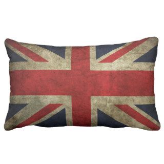 Vintage Union Jack Throw Pillow
