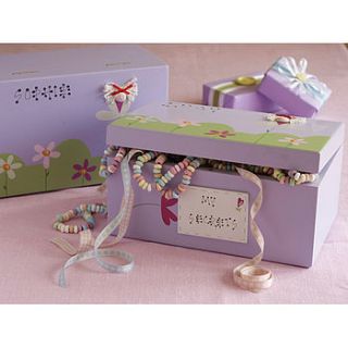 thumbelina wooden keepsake box by freya design