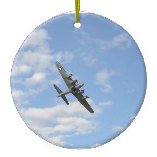 Flying Fortress Turning In Flight Ornaments