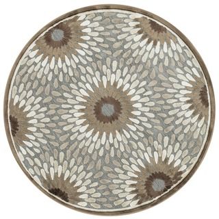 Madison Grey and Brown Area Rug (3' 10 x 3'10) Alexander Home Round/Oval/Square