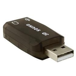 INSTEN USB to Headset/ Microphone PC Sound Card Adapter Eforcity Sound Cards