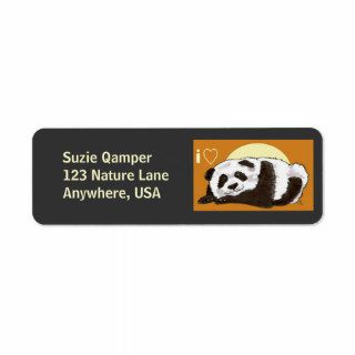 Pamiko the Panda Custom Return Address Label