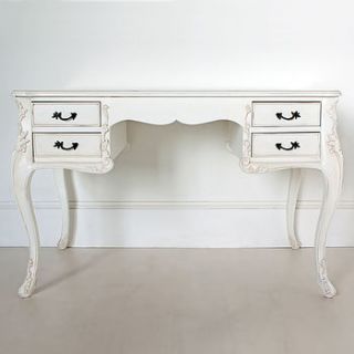 white french desk with drawers by out there interiors