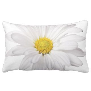 White Daisy Flower Background Customized Daisies Throw Pillow