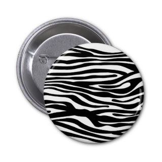 Zebra Print Pattern   Black and White Pin