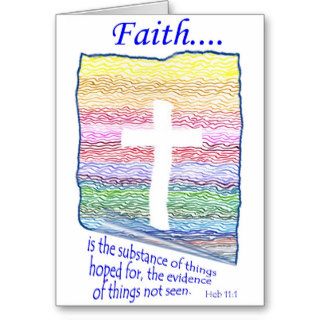 Faith is Substance of things Hoped forCards