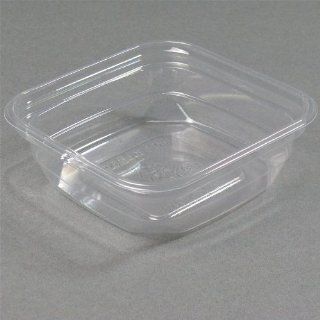 8 oz. Square PLA Biodegradable / Compostable Plastic Clear Corn Deli Container 500/CS Health & Personal Care