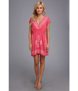 Angie Solid Embroidered Dress