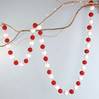 pom pom garland by lisa angel homeware and gifts