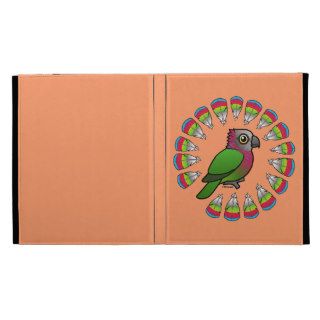 Hawk headed Parrot Feather Circle iPad Folio Cover