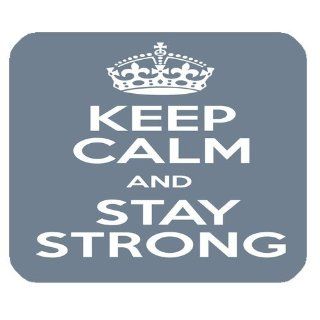 Keep Calm And Stay Strong Customized Rectangle Mousepad  Mouse Pads 