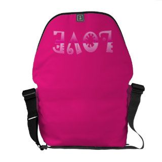 Funky Pink LOVE Bag Commuter Bags