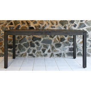 Sunqueen Espresso Brown Cobra Wood Large Rectangular Patio Table WyndenHall Dining Tables