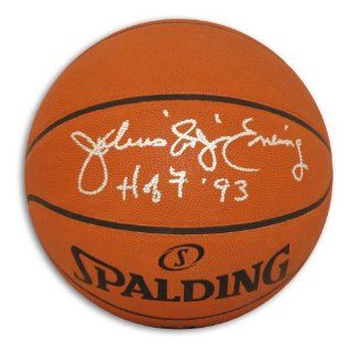 Signed Julius Erving Ball   with "HOF 93" Inscription   Autographed Basketballs at 's Sports Collectibles Store