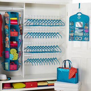 Joy Mangano Huggable Hangers "TOTAL MAKEOVER" with Deluxe Closet Caddy™ a