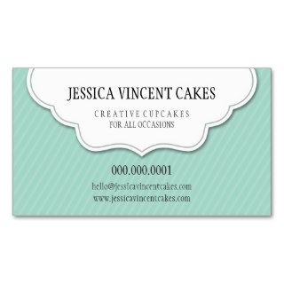 CUTE CARD scalloped label tag edge Business Card Template