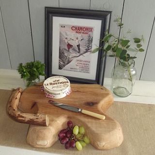 bespoke elm wood cheese board by rustic country crafts