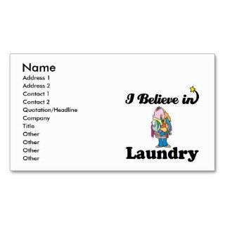 i believe in laundry business card templates