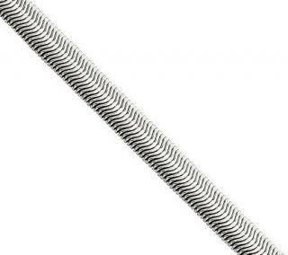 Steel by Design 5.2mm 24 Flat Snake Chain Necklace —