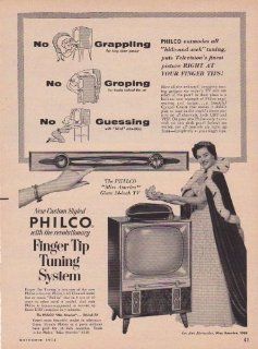 Philco television advertisement from Nov. 1954 featuring Lee Meriwether, Miss America  Prints  