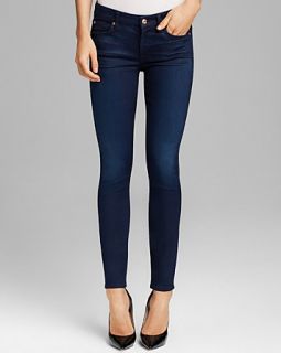 7 For All Mankind Jeans   Second Skin Slim Illusion Ankle Skinny in Dark Blue's