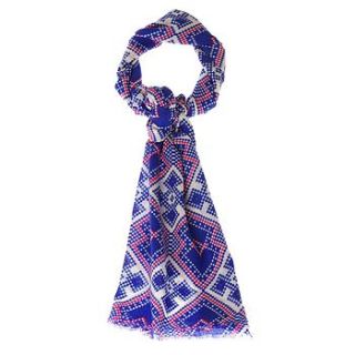 super soft mosaic print pure pashmina by somerville scarves
