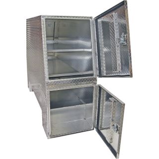 Buyers Products Aluminum Heavy-Duty Backpack Truck Box — Diamond Plate, 92in.L x 58in.W x 24in.H, Model# BP925824  Rack Boxes