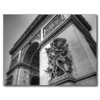 Arc de Triomphe b/w Postcards