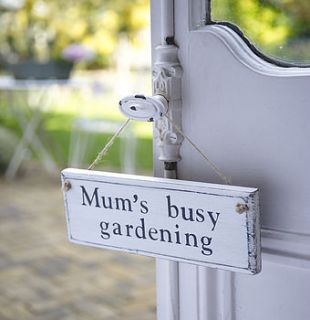 personalised vintage wood garden sign by potting shed designs