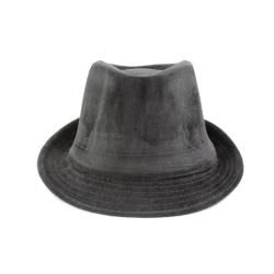 Faddism Dark Grey Banded Fedora Hat Men's Hats