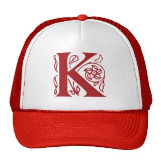 Fancy Letter K Mesh Hat