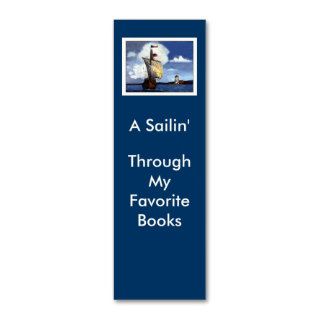 A Sailin', Through My Favorite Books Business Card Template