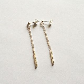 sterling silver chain drop earrings by artruly