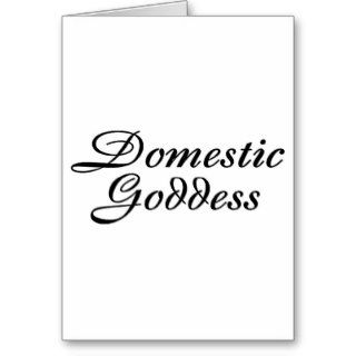 Domestic Goddess Greeting Cards