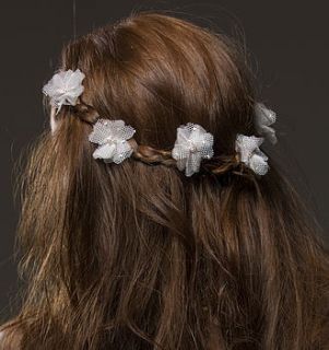 florrie spot silk flower hair pins by lovebysusie