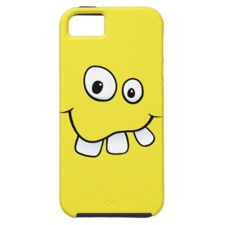 Goofy smiley face funny yellow iPhone 5 case