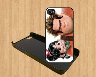 wreck it ralph12 Custom Case FOR Apple iPhone 5 BLACK RUBBER+ FREE SCREEN PROTECTOR ( SHIP FROM CA ) Cell Phones & Accessories