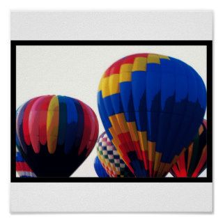 Colorful Hot Air Balloon Poster