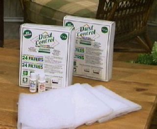 Set of 52 Dust Control Vent Filters w/ Vent Scent Fragrance —