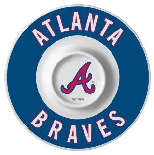 MLB Atlanta Braves 12'' Melamine Chip & Dip Tray  Sports Award Trophies  Sports & Outdoors