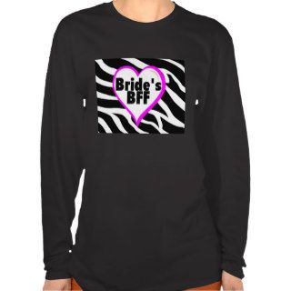Brides BFF (Heart Zebra Print) Shirts