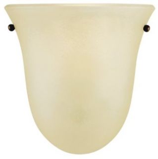 Murray Feiss WB1270CB One Light Vista Collection Half   Wall Bracket, Corinthian Bronze with Cream Snow Glass Shade   Wall Sconces  