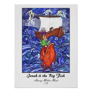 Jonah & the Big Fish Print Customized