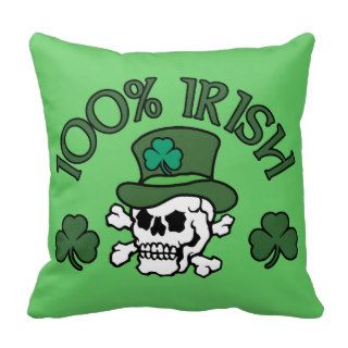 100% Irish Skull Pillows