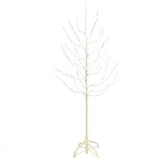 Kurt Adler Pre Lit 6' White Twig Tree with 120 White LED Lights