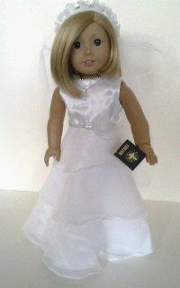 2013  Communion Dress  Modern for American Girl Dolls Madame Alexander Toys & Games