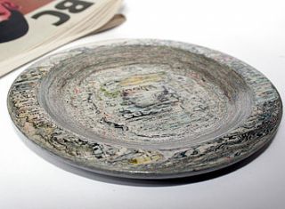 recycled newspaper bowl by paperwork